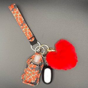 Hand Sanitizer w/ Alarm Self Defense Keychain